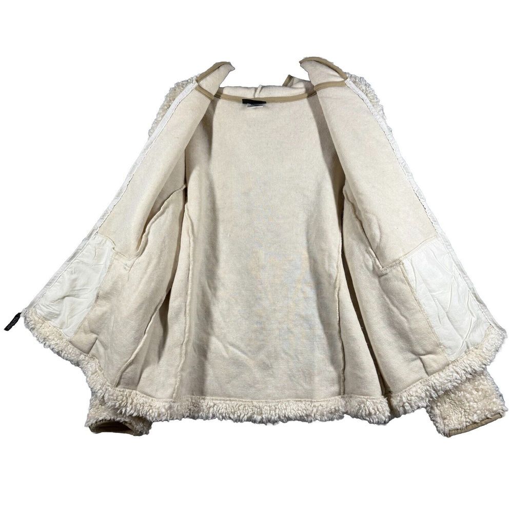 Vintage Athleta Tugga Sherpa Jacket, Ivory Jacket SUPER SOFT SIZE 2X